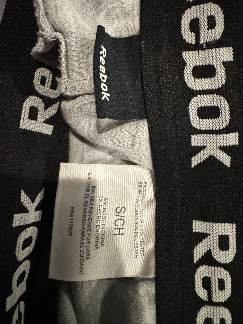 Reebok Men’s Small Gray Sweatpants Joggers Red Drawstring Athletic Pants - Picture 4 of 11